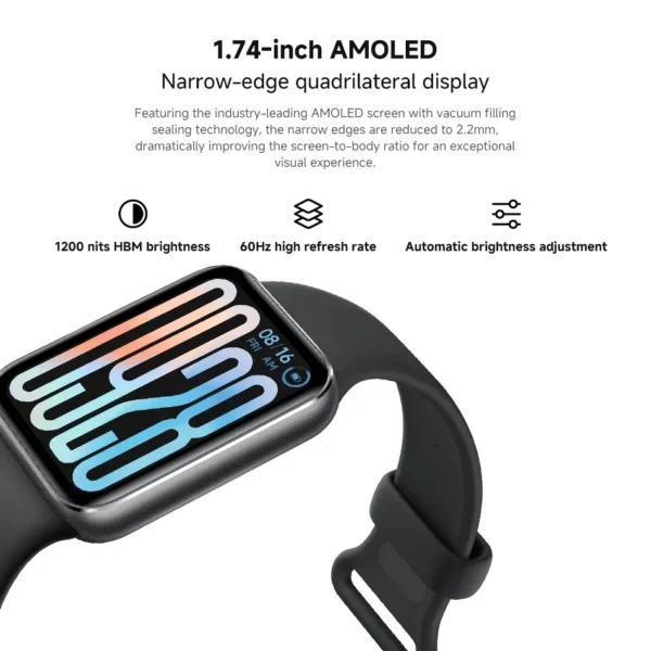 Global Version Xiaomi Smart Band 9 Pro Wristband 1.74" AMOLED Display Blood Oxygen Sport GPS Heart Rate Bracelets Mi Band 9 Pro - Image 3