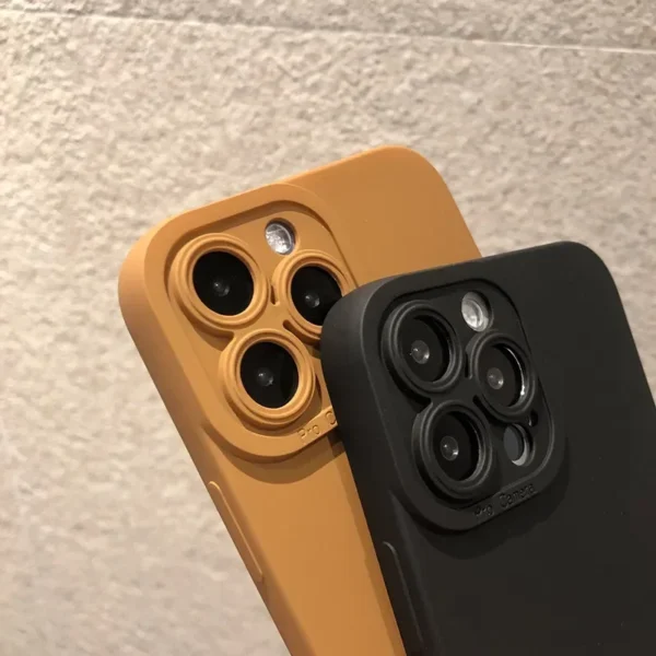 Matte Soft Silicone Phone Case for IPhone 15 14 Plus 13 12 11 Pro Max Mini X XS XR 7 8 Plus SE2 Lens Protection Shockproof Cover - Image 3