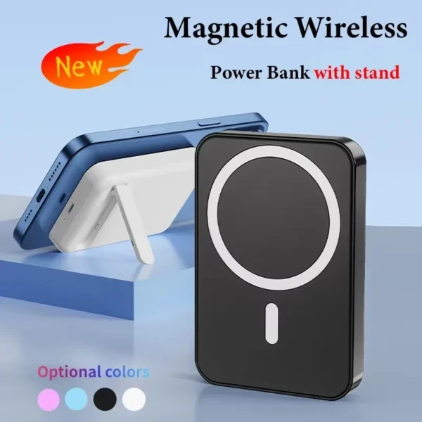 Power Bank for MagSafe,Magnetic Wireless Powerbank Portable External Auxiliary Battery for iPhone 12/13/14/15 Pro Mini Plus Max - Image 4