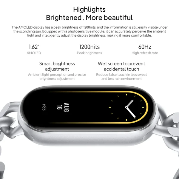 Global Version Xiaomi Smart Band 9 150 Sports Modes Sleep Monitoring 1.62" AMOLED Display 21 day Battery Mi Wrist Sport Watch - Image 3