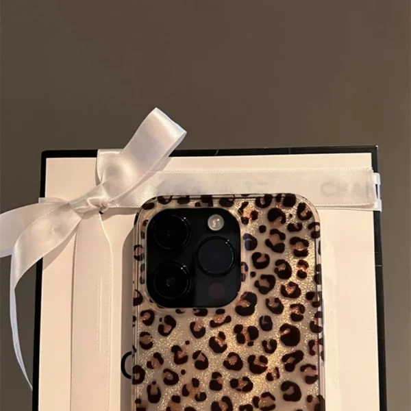 Cute Leopard Print Clear Phone Case For iPhone 16 15 14 13 12 11 Pro Max 15 Pro XS XR X 7 8 Plus Shockproof Silicone Soft Cover - Image 5