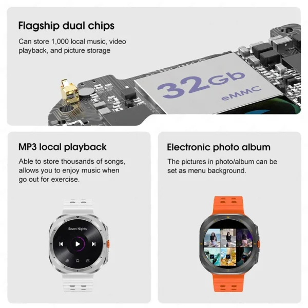 The Galaxy Watch Ultra 7 is the best watch for music and sports, with plenty of storage. - Image 2