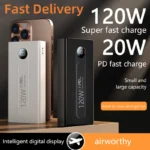 cheap 20000mAh charger with 120W fast charging for iPhone and Samsung