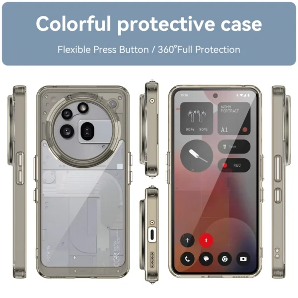 Colorful Transparent Case For Nothing Phone 3a Pro Case Silicone Back Case - Image 2