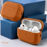 Leather Texture Case For Apple Airpods 1 2 3 4 Pro air pods Wrieless Bluetooth Earphone Protective Cover